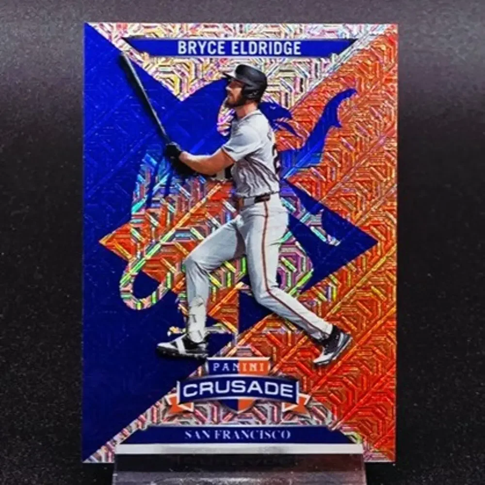 Bryce Eldridge Bowman Chrome Blue Mojo Silver Prizm Giants Top Prospect